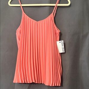 Nine West Pink Pleated Camisole
